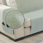 protetor branyl sofá home decor 02 lugares bege (mp)