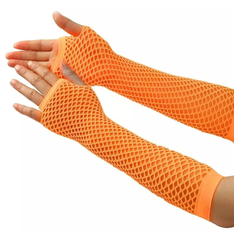 luva longa partiu festas arrastão laranja 27cm paf334 (mp)