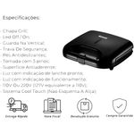 sanduicheira amvox ams370 750w preto (mp)