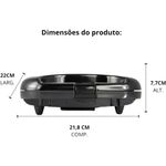sanduicheira amvox ams370 750w preto (mp)