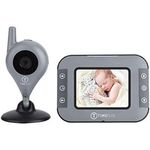 babá eletrônica timeflys câmera e áudio tela 2,4" cinza a-bi