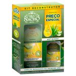 kit tio nacho reconstrutor antiqueda shampoo 415ml + condicionador 200ml