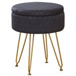 puff banqueta cpintltr veludo preto a-bi