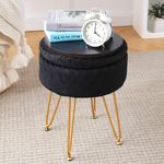 puff banqueta cpintltr veludo preto a-bi