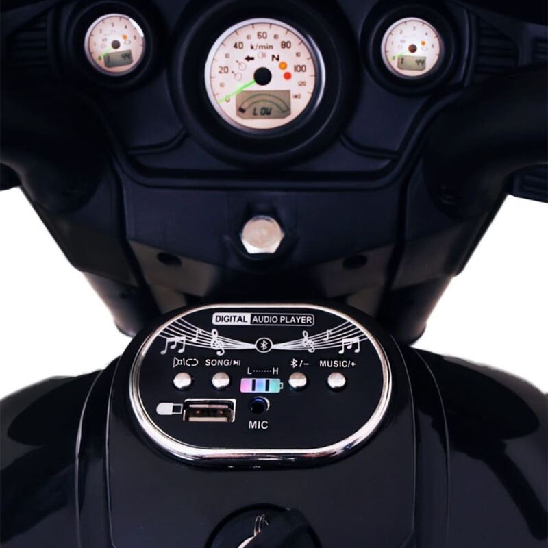 moto elétrica infantil bandeirante king ride 12v preto 2920