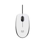 mouse com fio multilaser 1200dpi branco mo389 (mp)