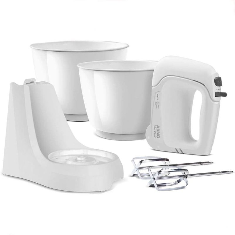 batedeira arno mini chef 400w 127v branco (mp)