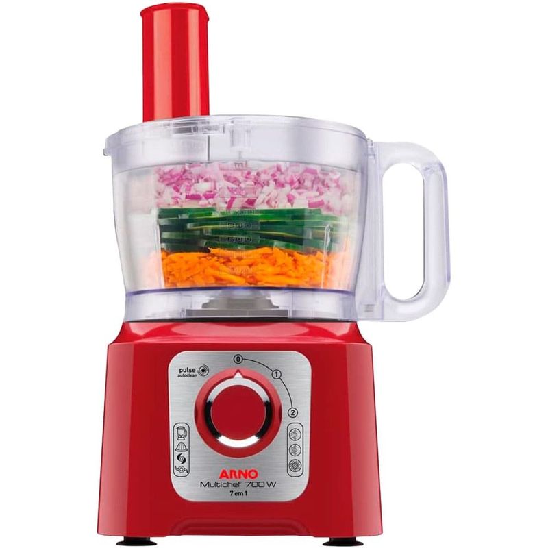 multiprocessador arno multichef 127v 700w vermelho (mp)