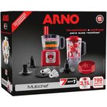 multiprocessador arno multichef 127v 700w vermelho (mp)