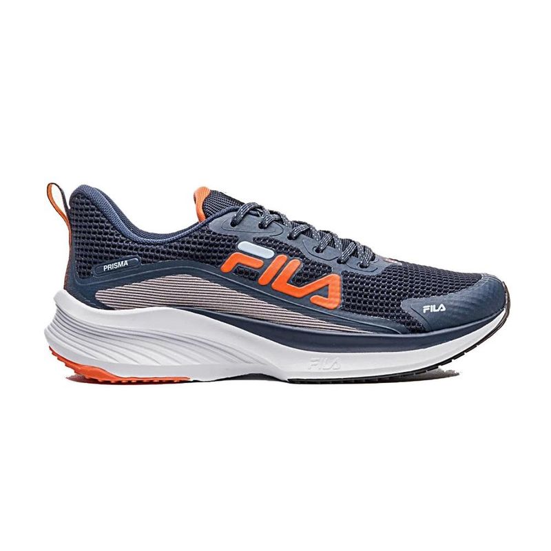 tênis masculino n°41 fila prisma marinho laranja (mp)