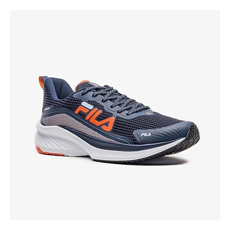 tênis masculino n°41 fila prisma marinho laranja (mp)