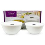 jogo de tigelas fratelli com tampa plain white 2 peças 1l e 1,5l (mp)