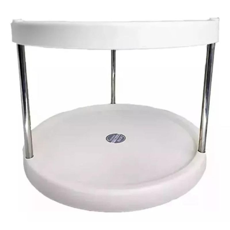 organizador giratório casita multiuso 24x18cm branca (mp)