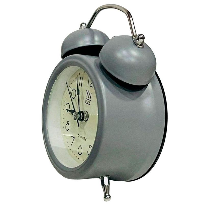 relógio de mesa yn clock despertador cinza (mp)