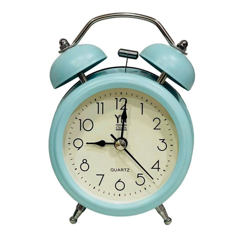 relógio de mesa yn clock despertador azul (mp)