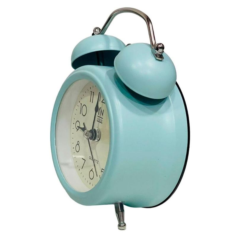 relógio de mesa yn clock despertador azul (mp)