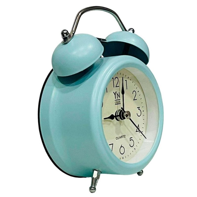 relógio de mesa yn clock despertador azul (mp)