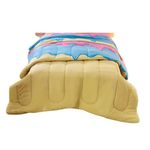 edredom teka kids solteiro sorvete 140x215cm 100% algodão (mp)