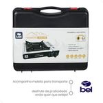 fogareiro a gás bel atacama com ignição eletrônica cinza 111208 (mp)