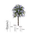 árvore artificial visteria florarte lavanda x840 1,5 metro 43694003 (mp)