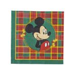 guardanapo de papel cromus mickey natal com 20 folhas 33x33cm (mp)