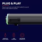 soundbar trust gamer rgb gxt 620 axon 12w preto 24482