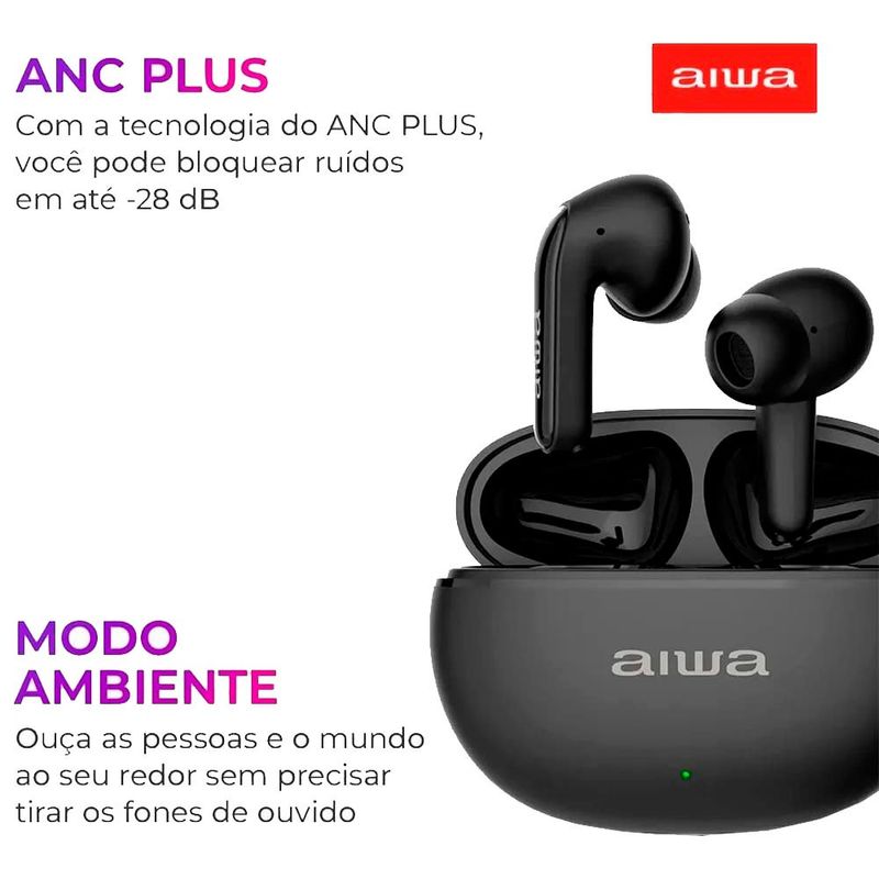 fone de ouvido earbud aws-eb-01-b aiwa preto (mp)