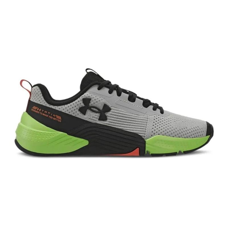 tênis para treino masculino n° 39 under armour tribase reps 2 cinza preto verde (mp)