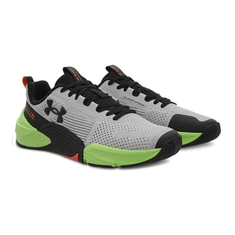 tênis para treino masculino n° 39 under armour tribase reps 2 cinza preto verde (mp)