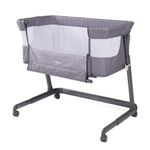 berço infantil acoplável co-bed link voyage cinza mescla 79x63x92cm (mp)