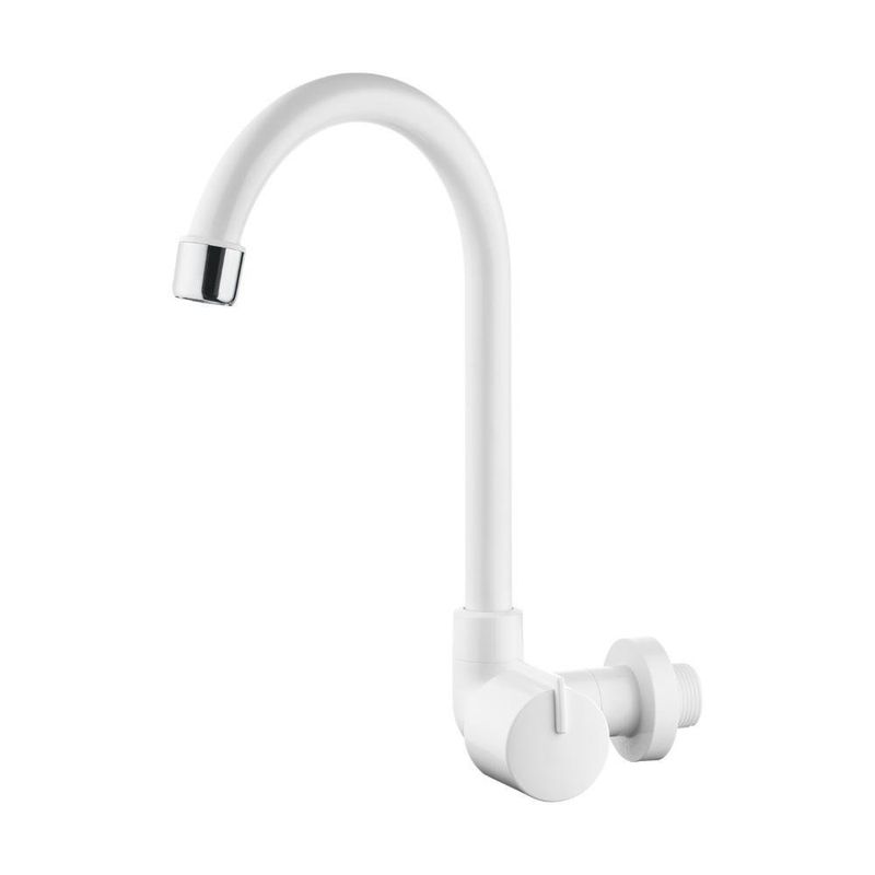 torneira de parede para cozinha herc bica móvel elba 2925 branco (mp)