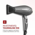 secador de cabelo mondial space shine 2000w 127v sc-20 cinza