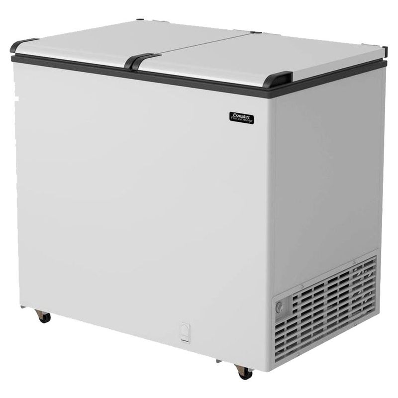 freezer horizontal esmaltec 2 portas conservador 127v branco ech350 cig 0105001623 (mp)