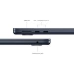 macbook m3 tela 13.6" 8gb de ram 256gb midnight a-bi