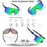 óculos esportivo para ciclismo com 3 lentes ukoly a-bi
