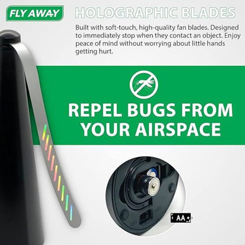 espanta mosca repelente de mesa 2 peças fly away a-bi