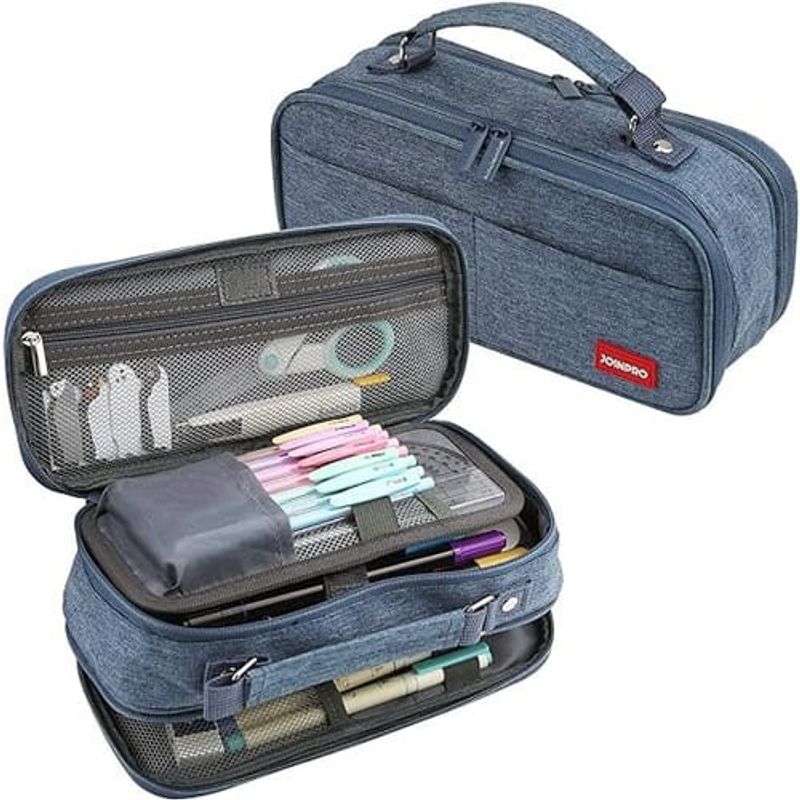 estojo duplo para lápis joinpro azul a-bi