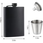 cantil para bebidas glisun 2 peças com copos 200 ml preto a-bi