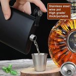 cantil para bebidas glisun 2 peças com copos 200 ml preto a-bi