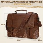 bolsa mensageiro de couro igolumon marrom a-bi