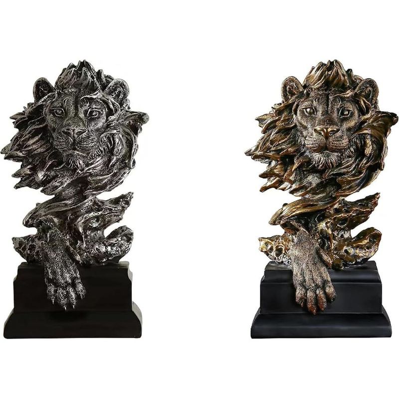 estátua decorativa leão dlfghos a-bi
