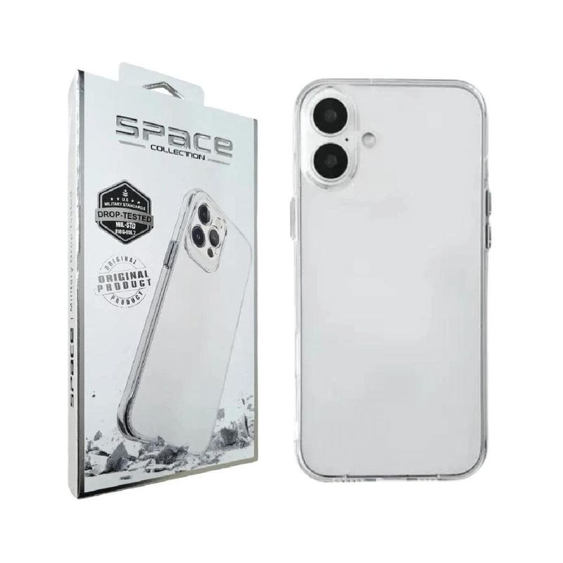 capinha de celular iphone 16 space transparente (mp)