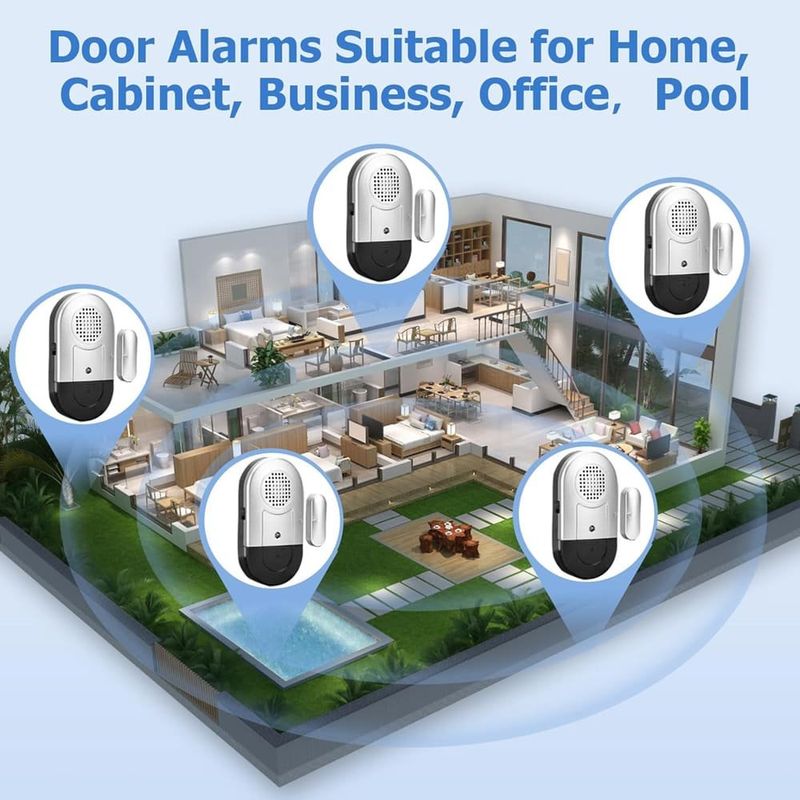 sensores de alarme para porta 8 unidades sanjie a-bi