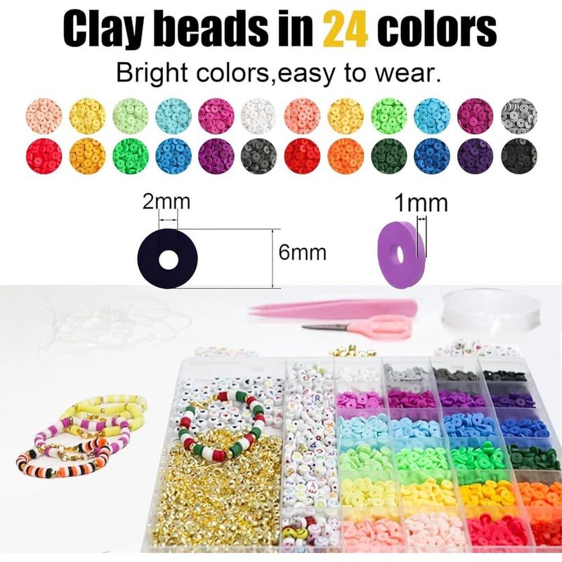 kit confecção de pulseiras 6000 peças ymsdzhl a-bi