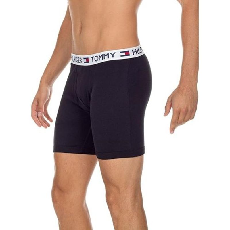 cueca boxer 4 tommy hilfiger preta a-bi