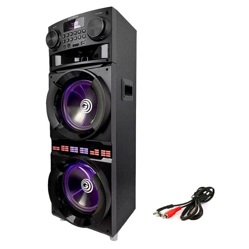 caixa de som torre 10" 2x woofers gradiente 1300w bivolt gca310 preto (mp)