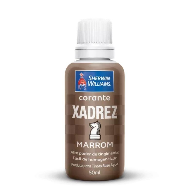 corante líquido sherwin-williams xadrez 50ml 31106778 marrom (mp)