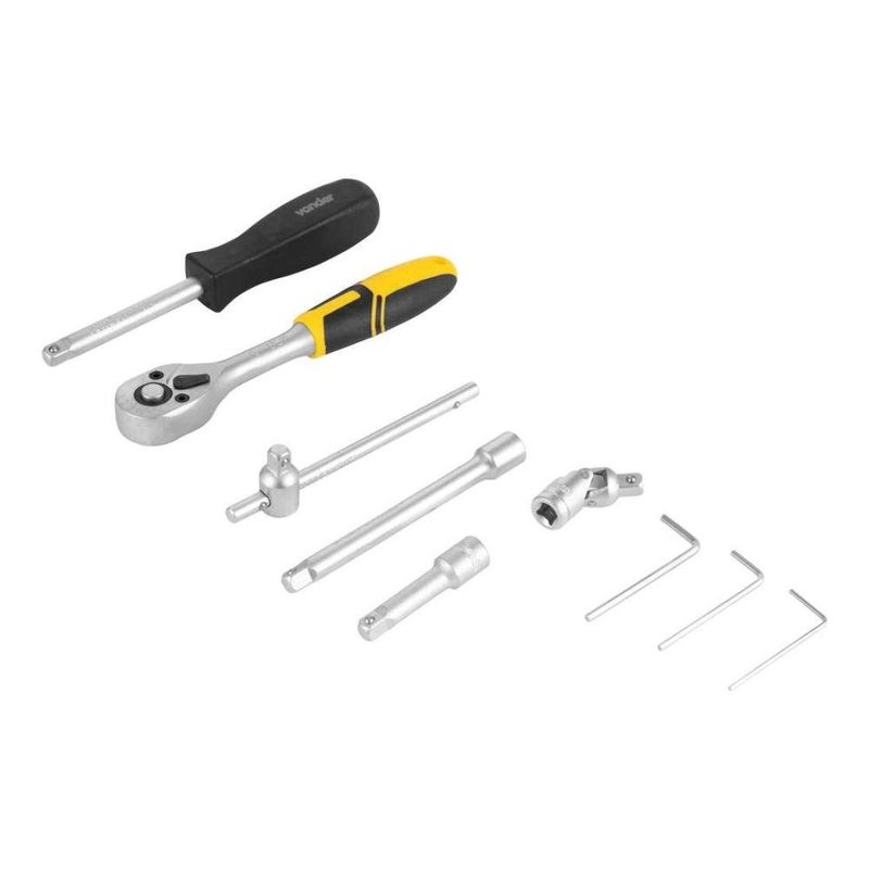 jogo de soquetes e ponteiras vonder 4mm a 13mm 33 peças (mp)