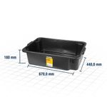 caixa multiuso vonder masseira 40 litros preta (mp)
