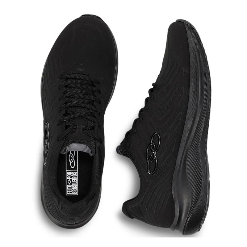 tênis esportivo masculino n° 41 olympikus volcan 2 preto (mp)